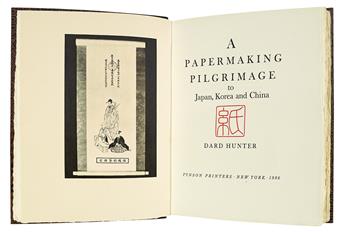 HUNTER, DARD. A Papermaking Pilgrimage to Japan, Korea, and China.